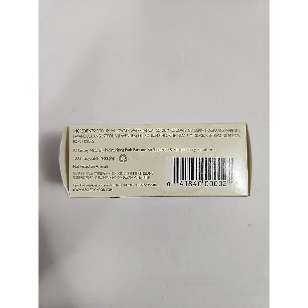 Yardley English Lavender Bar Soap Lardley London 1 Bar  4.25 oz NEW